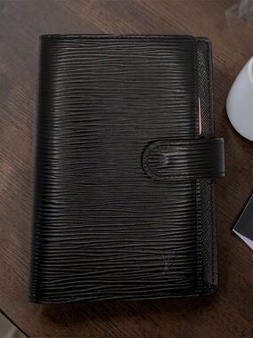 Louis Vuitton Black Epi agenda